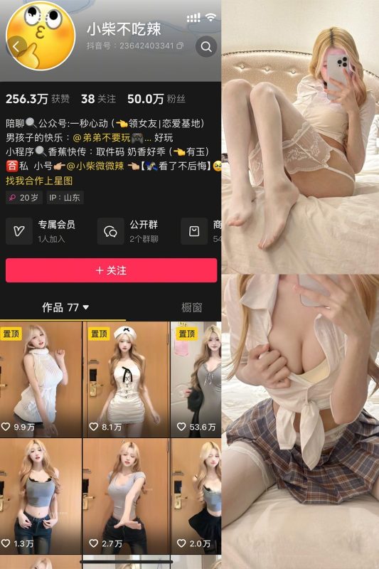 [合集打包]抖音小柴不吃辣微密圈最新付费作品合集完整版打包下载+持续更新-子比社区